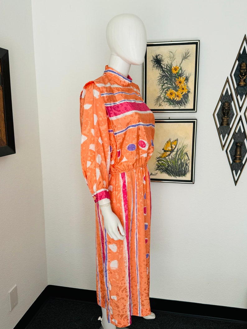 Vintage California Girl Peach Dress Designed by Perrins Aberle - Etsy