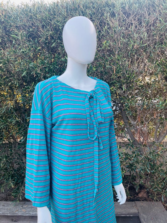 Vintage Striped House Dress - image 9