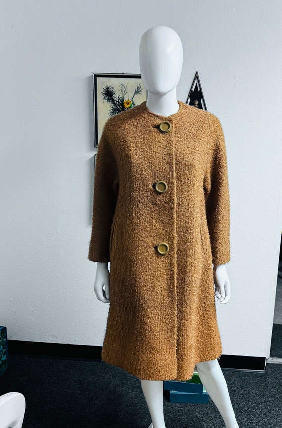 Vintage Union Made Brown Overcoat