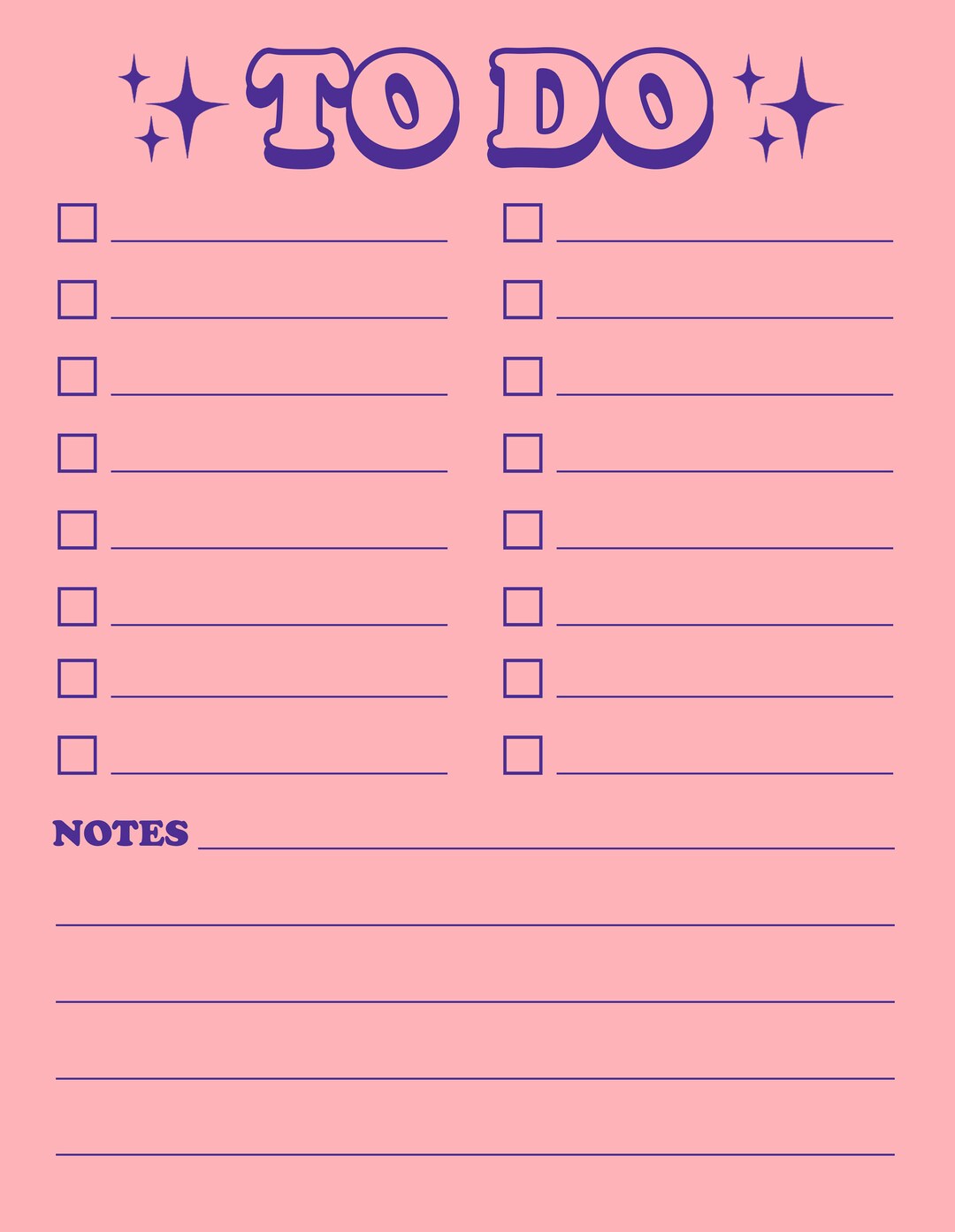 Digital download to do list etsy