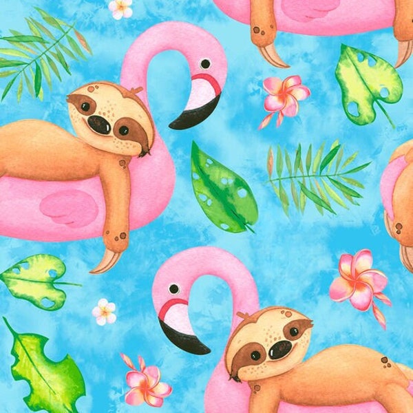 Sloth Fabric - Etsy