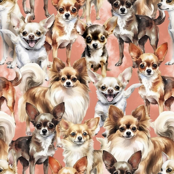 Chihuahua fabric - Foust Exclusive Print - 100% Cotton - David Textiles - 4819