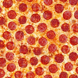 Pepperoni Pizza Fabric - Timeless Treasures - 100% Cotton - Comfort Food