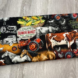 Farmer's Market Fabric - Farm To Table - Michael Miller - 100% Cotton Fabric - DCX11931-BLAC-D image 1