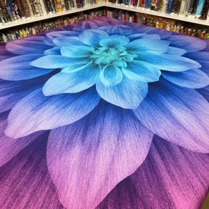 Dream Big Panel &quot;Aurora&quot; by Hoffman Fabrics - 43&quot; Square - 100% cotton fabric - fabric panels floral material quilting