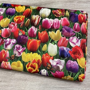 Tissu tulipe - Elizabeth's Studio - 100 % coton - Éclat de couleur 644-MULTI - Tissu fleuri