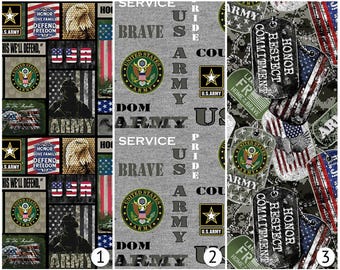 Army fabric - U.S. Military - United States Army - Sykel - 100% Cotton Fabric