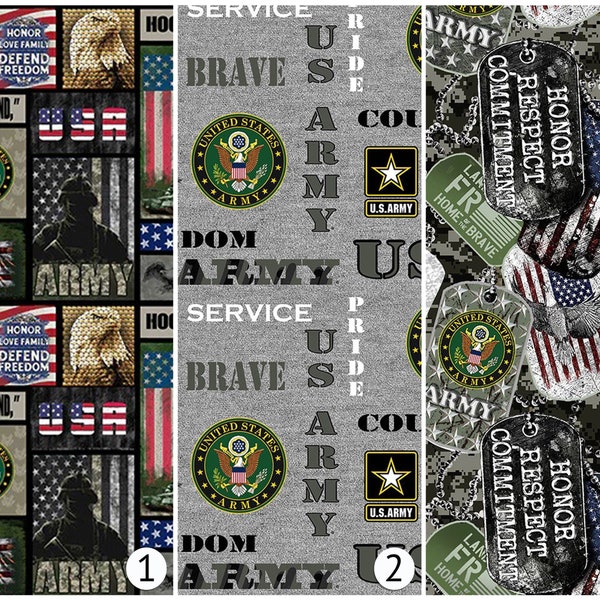 Army fabric - U.S. Military - United States Army - Sykel - 100% Cotton Fabric