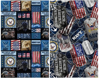 US Navy fabric - U.S. Military - Sykel - 100% Cotton Fabric