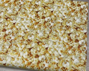 Popcorn fabric - Favorite Foods Collection by Elizabeth's Studio - 100% Cotton - Food theme popcorn print snack material