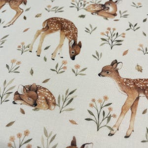 Dear Stella Deer Fabric - Little Fawn - 100% Cotton Fabric - Little Fawn & Friends collection - Baby Deer - DNS1905 image 3