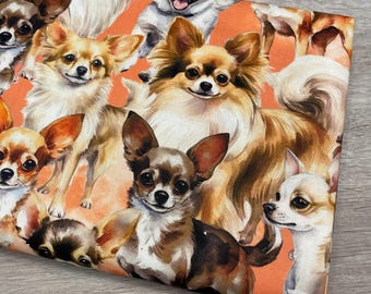Chihuahua fabric - Foust Exclusive Print - 100% Cotton - David Textiles - 4819