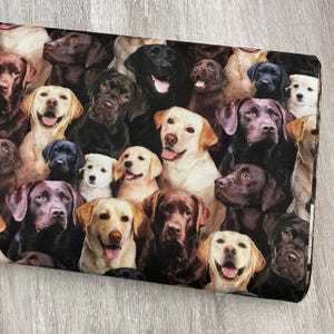 Tela Labrador - 686-multi - Elizabeth's Studio - 100% Algodón - Colección Best Friend - Perro Retriever