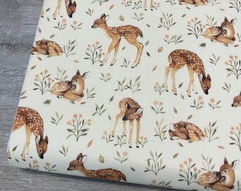 Dear Stella Deer Fabric - Little Fawn - 100% Cotton Fabric - Little Fawn & Friends collection - Baby Deer - DNS1905