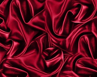 Velvet COTTON Fabric - Red - The Gilded Age by Michael Miller - Not real velvet - Faux velvet material