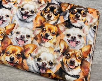 Chihuahua fabric - Foust Exclusive Print - 100% Cotton - David Textiles - 4811