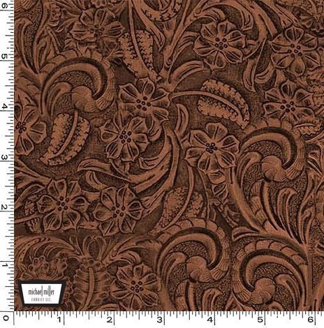 Richloom Elegance Saddle Brown Faux Leather Upholstery Fabric