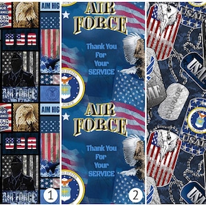 Air Force Fabric - U.S. Military - USAF - Sykel - 100% Cotton Fabric