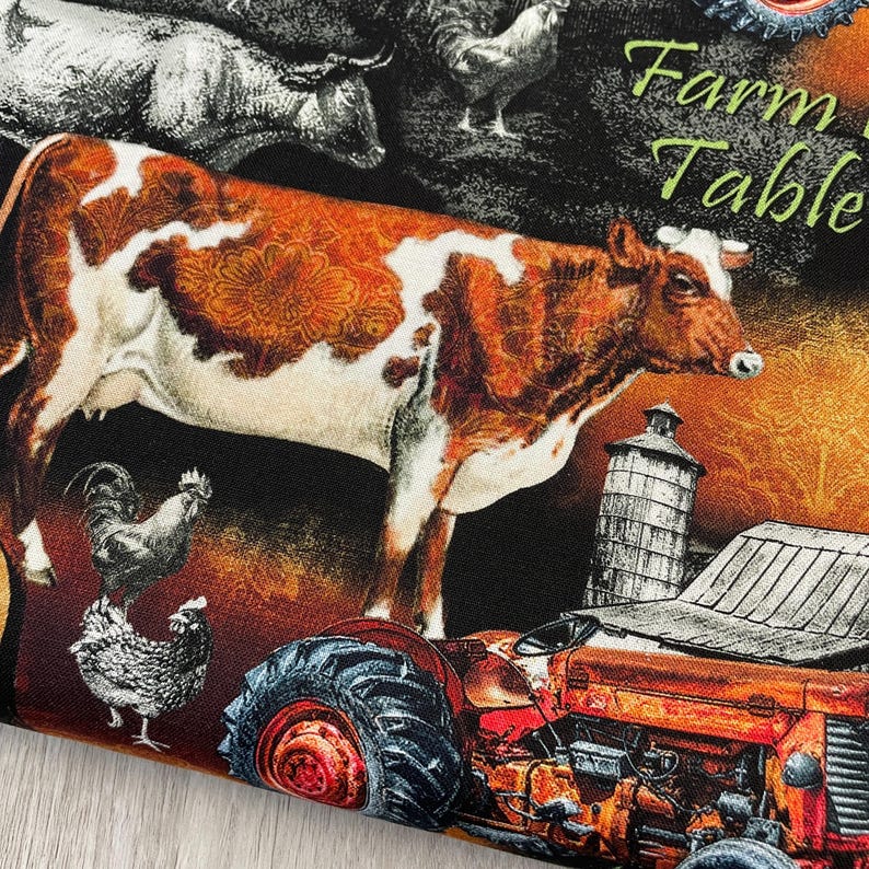 Farmer's Market Fabric - Farm To Table - Michael Miller - 100% Cotton Fabric - DCX11931-BLAC-D image 3