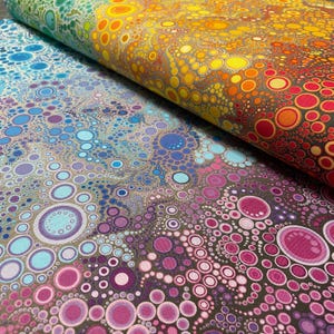Rainbow Dots Fabric - Adventure Gradation - Robert Kaufman - Effervescence - 100% cotton - multicolor rainbow kids room décor material