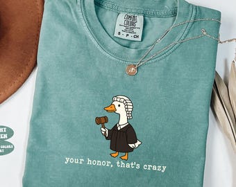 Comfort Colors Goose Lawyer Shirt, Funny Lawyer Gildan Sweatshirt, Law School Graduation Future Lawyer Shirt, Silly Attorney Law Student Tee