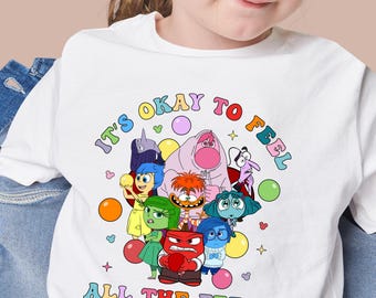 It's Okay To Feel All The Feels Shirt, Disney Tee, Therapy T-shirt, Teacher Shirt, Gift for Teacher, BCBA Tee, Speech Terapy Shirt