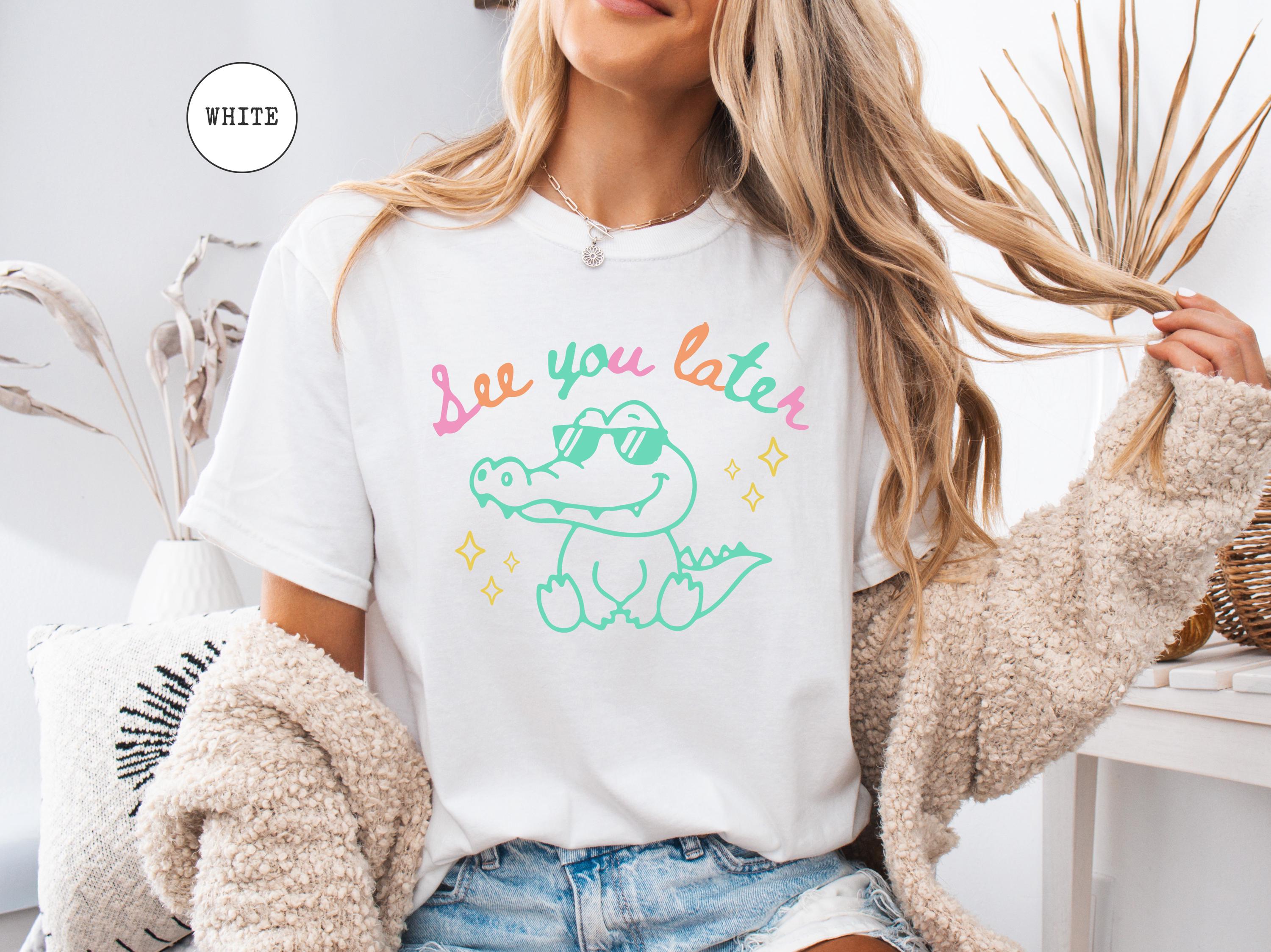 See You Later Alligator Teacher Shirt, Last Day of School Tee, End of Year Comfort Colors® Teacher TShirt, Teacher Summer Gift, Teacher Gift