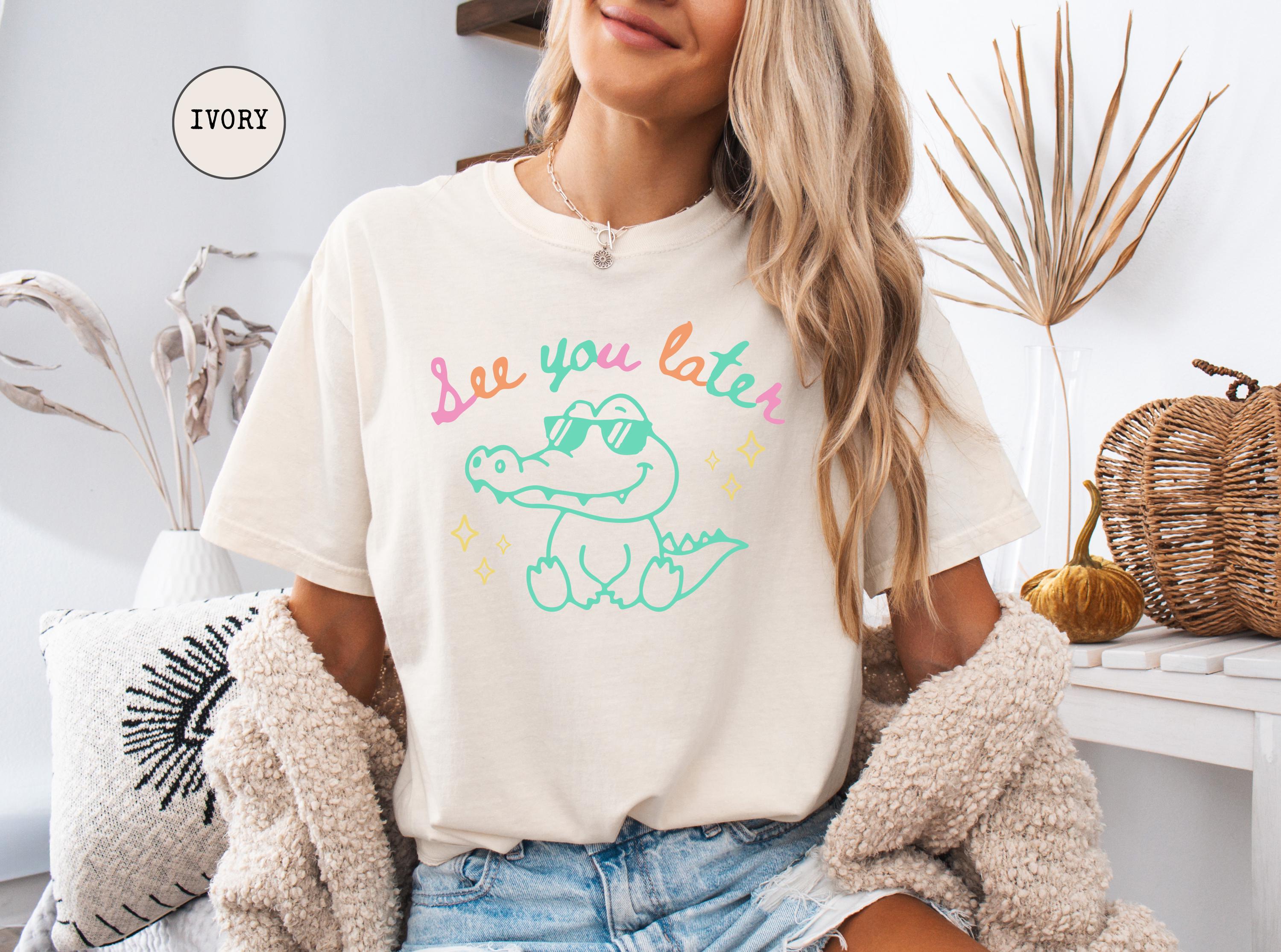 See You Later Alligator Teacher Shirt, Last Day of School Tee, End of Year Comfort Colors® Teacher TShirt, Teacher Summer Gift, Teacher Gift