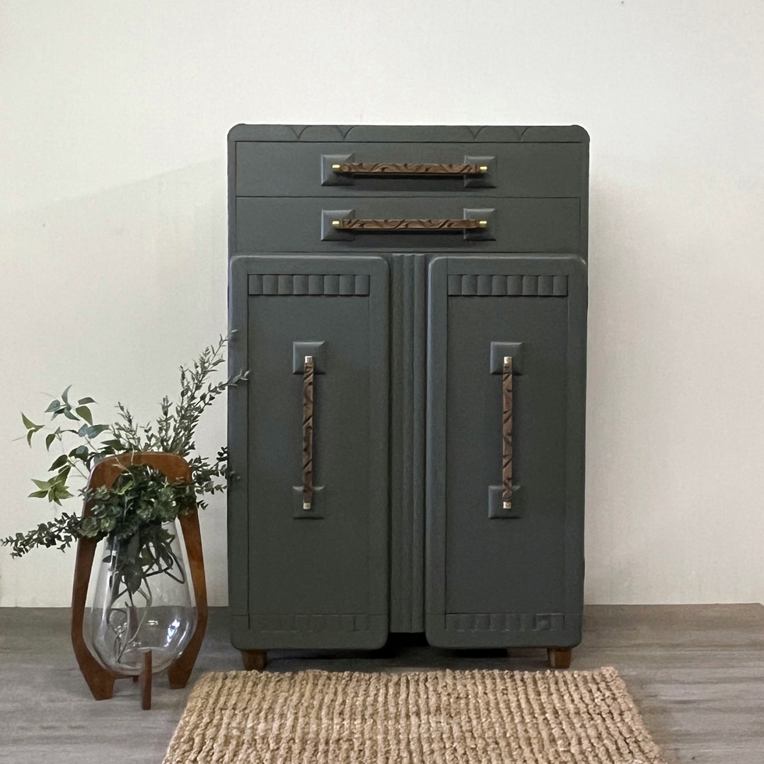 Art Deco Storage Cabinet - Etsy