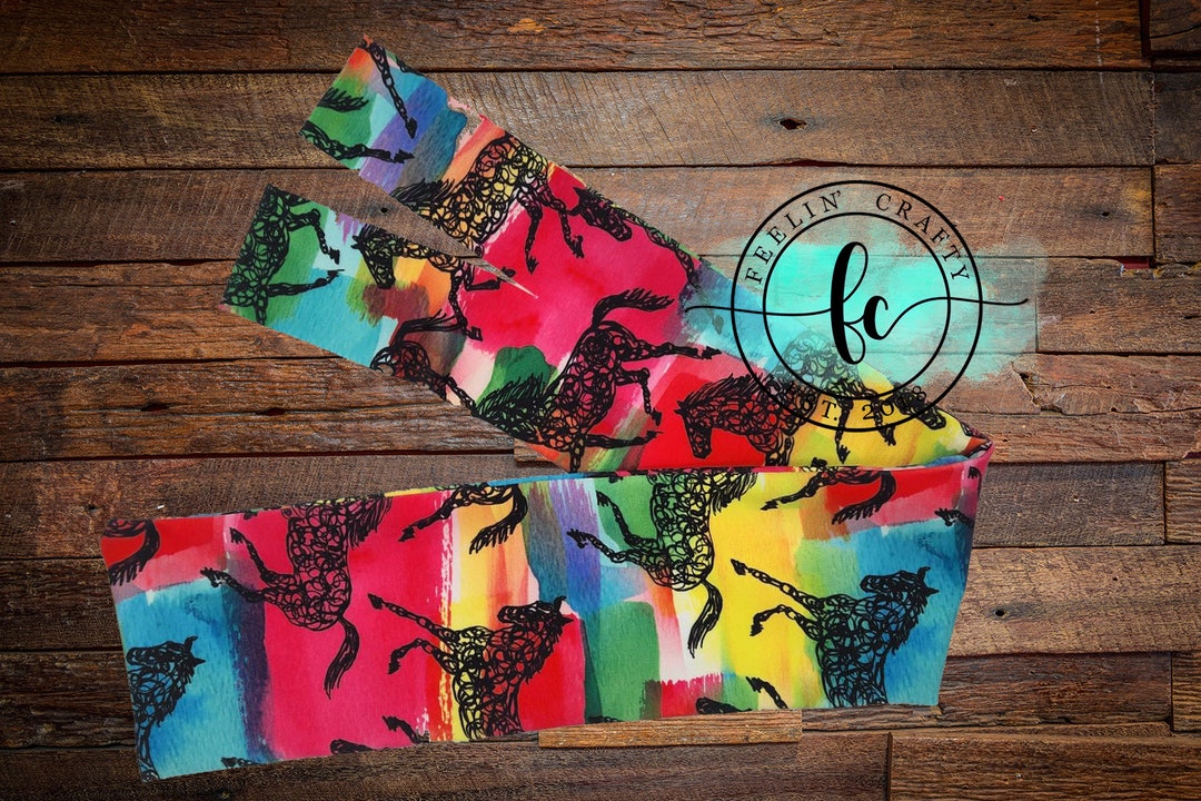 Rainbow Tie Die Running Horses Horse Tail Bag Etsy