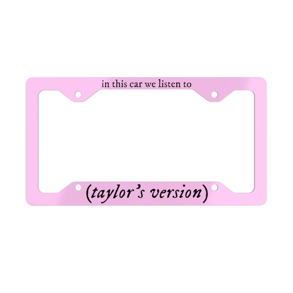 Swift License Plate Frame Etsy