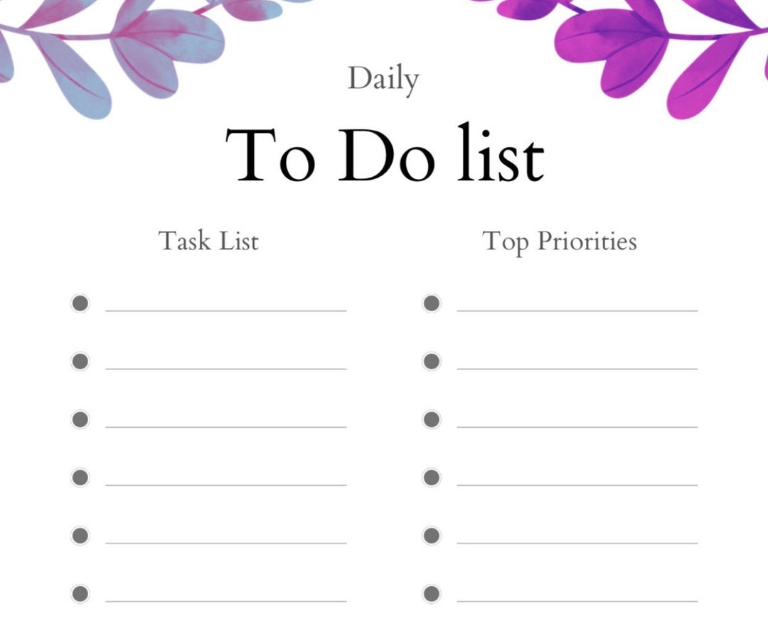 Daily Bullet TO DO LIST Printable, Typography, Digital Download, Digital Prints, Quote, Get