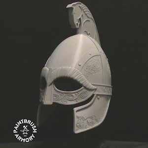 Elmo della Guardia Reale fai da te Horse Lords / PLA stampato in 3D / Realizzato con ventola