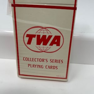 TWA Airlines Collector&#39;s Series Douglas DC-4 Vintage Playing Cards 1946