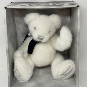 Dan Dee Millennium Plush Special Edition Teddy Bear White 11&quot; New In Box