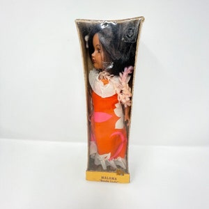 Vintage Malama Bright Light Doll RARE made in Hawaii Lanakila Crafts Inc