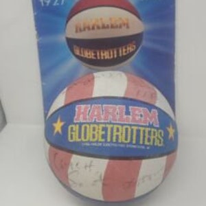 Harlem Globetrotters - Libro autografiado de baloncesto y aniversario de diamante