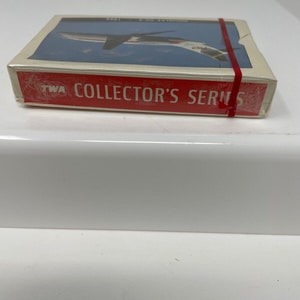 TWA Airlines Collector&#39;s Series Lockheed 1049G Vintage Playing Cards 1955