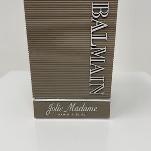 Rare! Old Formula Jolie Madame by Balmain Perfum Splash 1 fl.oz-28 ml