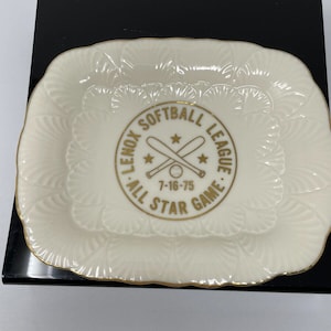 1975 Lenox Softball League All Star Game Commemorative Dish