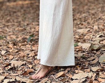 Muslin Double Gauze Long Skirt