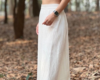 Muslin Double Gauze Long Skirt