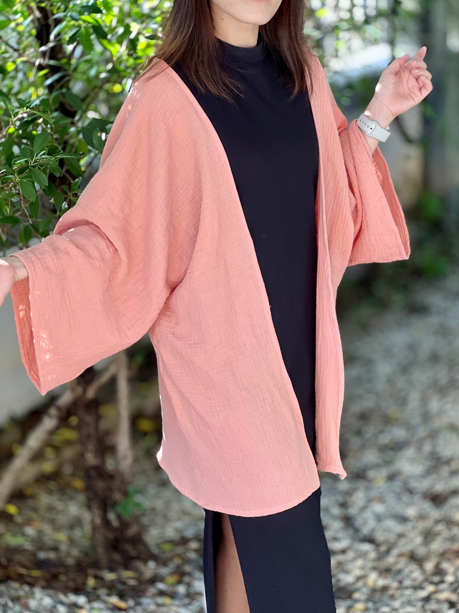 Muslin Double Gauze Cardigan Loose Cover Up Etsy