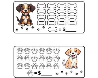 Dog Mini Savings Challenge Printable (Digital Download)