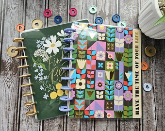 Custom Disc Bound Planner, Personalized Decorative Planner