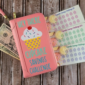 Pink Large Savings Challenge Wallet, Cash Stuffing Money Envelope, Budgeting Cash System, Low Income Budgeting Holder, Sinking Funds