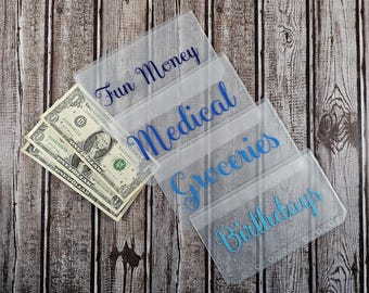 Blue Budgeting Envelopes, A6 Binder, Savings Challenge