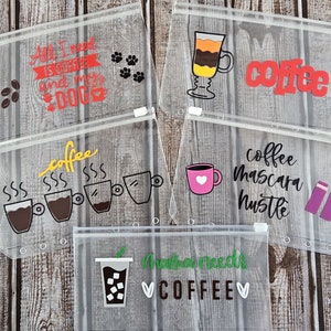 Clear Zipper Envelopes for Coffee, Cash Stuffing Envelope, Savings Challenge, A6 Binder, Cash Pouch, Cash Envelope Budgeting System,