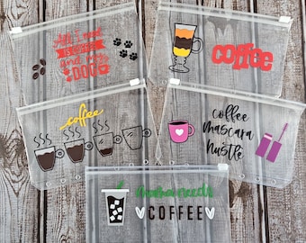 A6 Zipper Cash Envelope, Coffee Design, Budgeting System