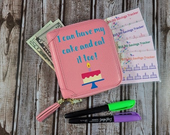 Cash Stuffing Wallet, Savings Challenge System, Budgeting Organizer